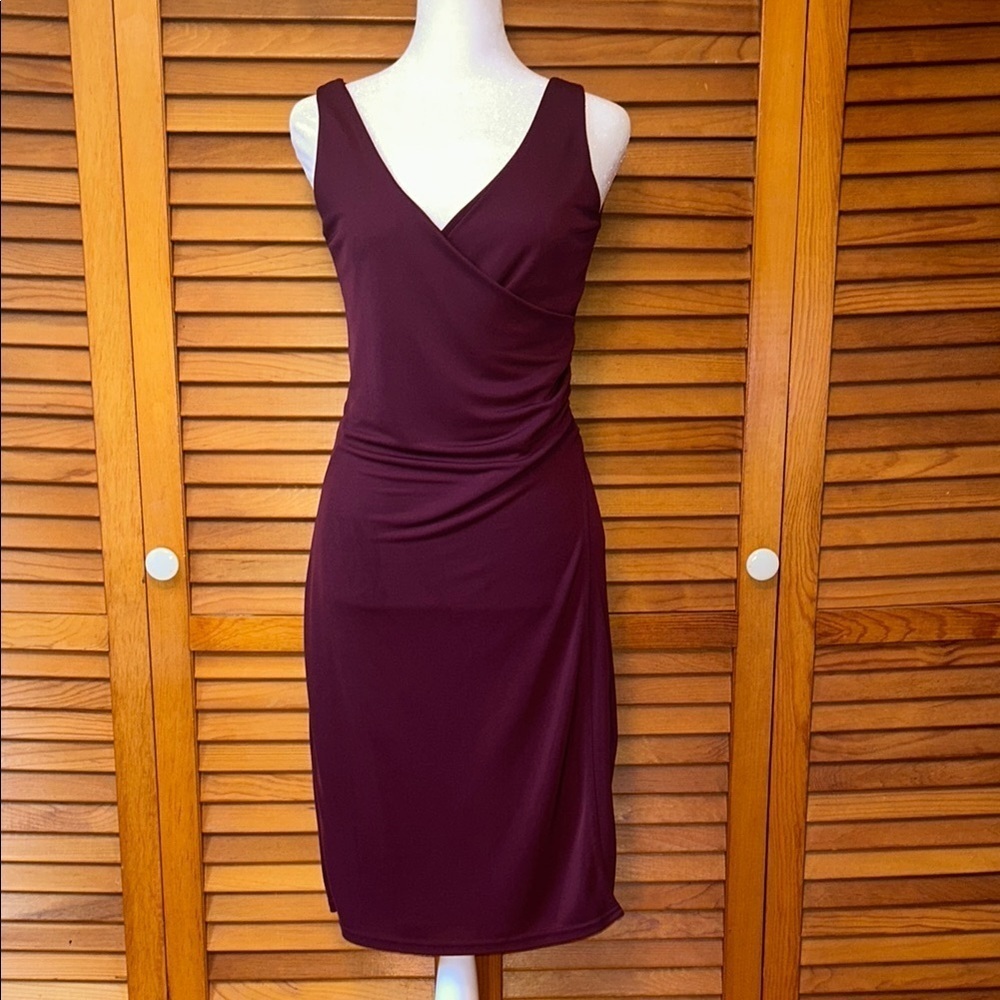 Hennes Collection Ruched Sexy Sheath Midi Dress Size 6 - Picture 2 of 9